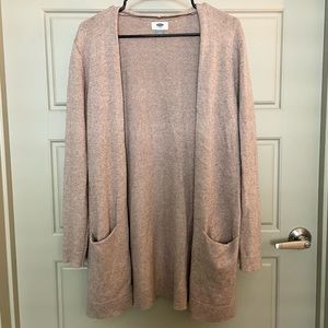 Old Navy beige longline cardigan